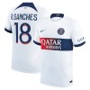 Maillot de Supporter Paris Saint-Germain R.Sanches 18 Extérieur 2023-24 Pour Homme